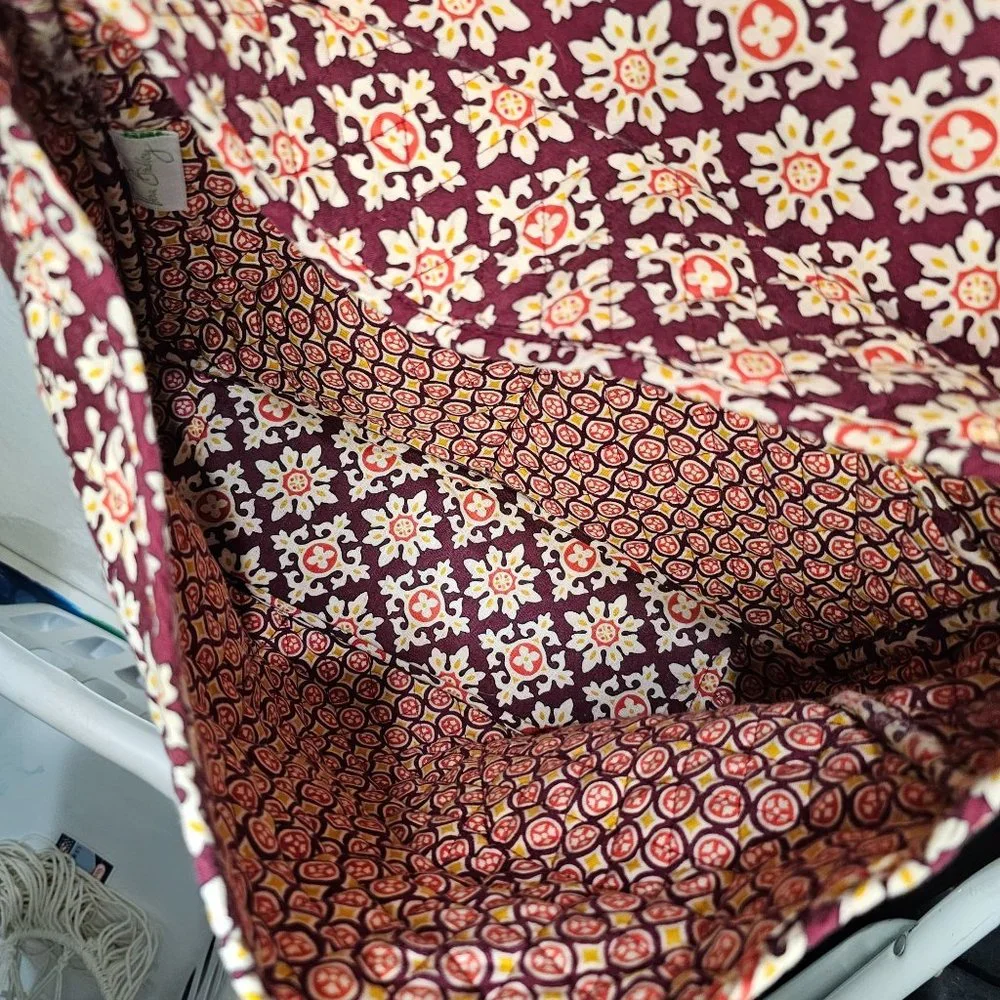 Vera Bradley Book/Computer bag, small tear and ink stain on bottom,  not noticea